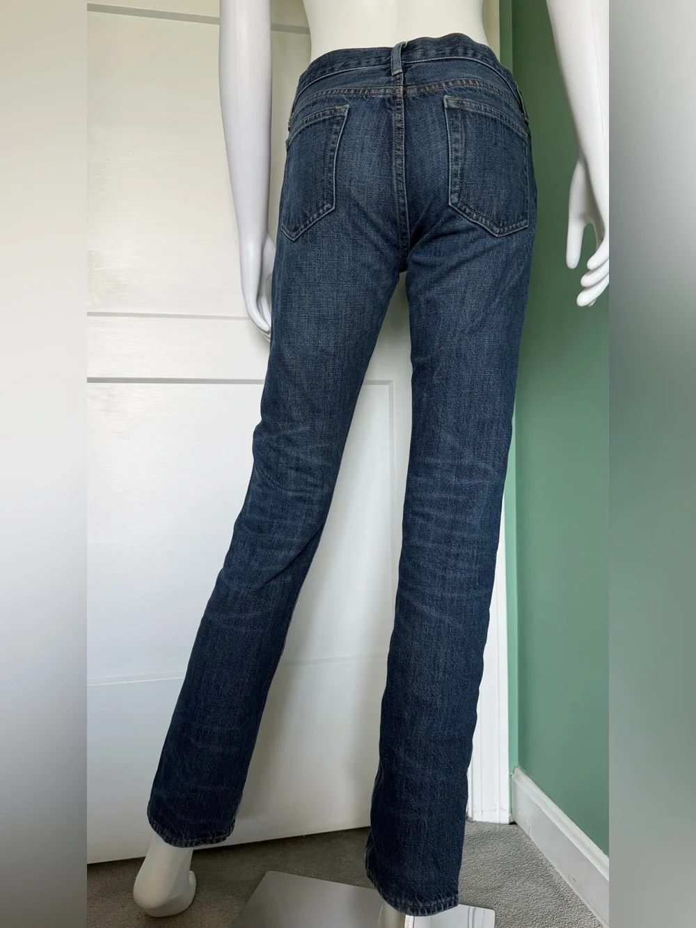J. Crew 484 Straight Jeans in Dark Blue Indigo